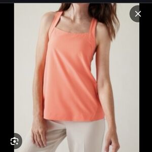 Athleta Camisole "Arrival Tank" Vibrant Coral XL NWOT